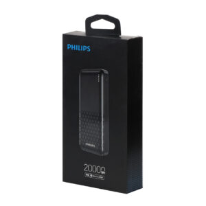 پاوربانک (PD و فست شارژ) Philips 20W 20000mAh مدل DLP2002 - مشکی