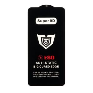 محافظ صفحه نمایش شیشه ای Full Cover ESD Anti Static - Super 9D