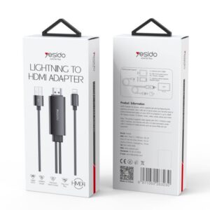 کابل تبدیل Type-C به HDMI / USB یسیدو مدل Yesido HM03 طول 1.8m