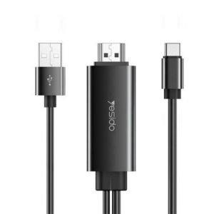 کابل تبدیل Type-C به HDMI / USB یسیدو مدل Yesido HM03 طول 1.8m