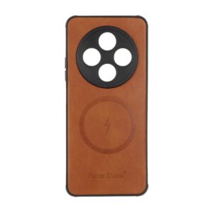 قاب طرح چرم Fierre Shann مدل Xiaomi Redmi 14C / Redmi A4 / Poco C75