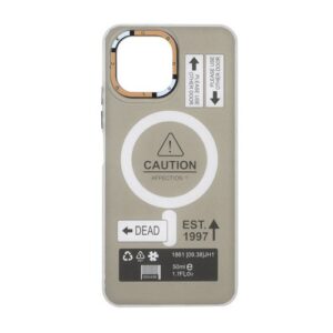 قاب Caution دور مات طرح مگ سیف Xiaomi Mi 11 Lite