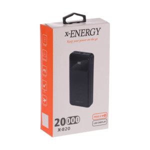 پاوربانک ایکس انرژی مدل X-820 ظرفیت 20000 میلی آمپر ساعت