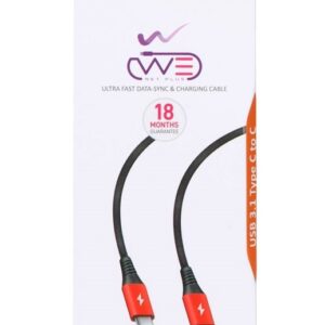 کابل شارژ تایپ سی به تایپ سی 5 آمپر We-net Plus مدل ETW 003