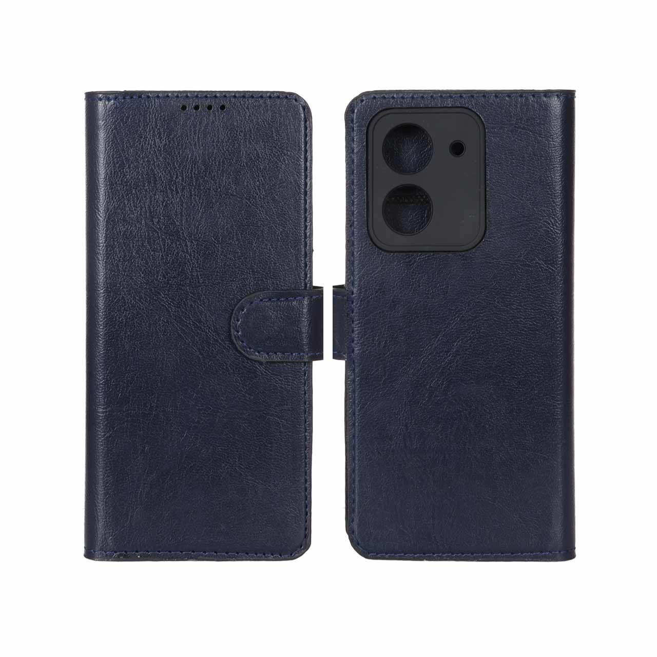 کیف موبایل چرمی مگنتی محافظ لنزدار Redmi A5 / Poco C71