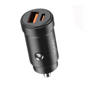 شارژر فندکی 30 وات بودی مدل Budi CC602B با خروجی USB و USB-C