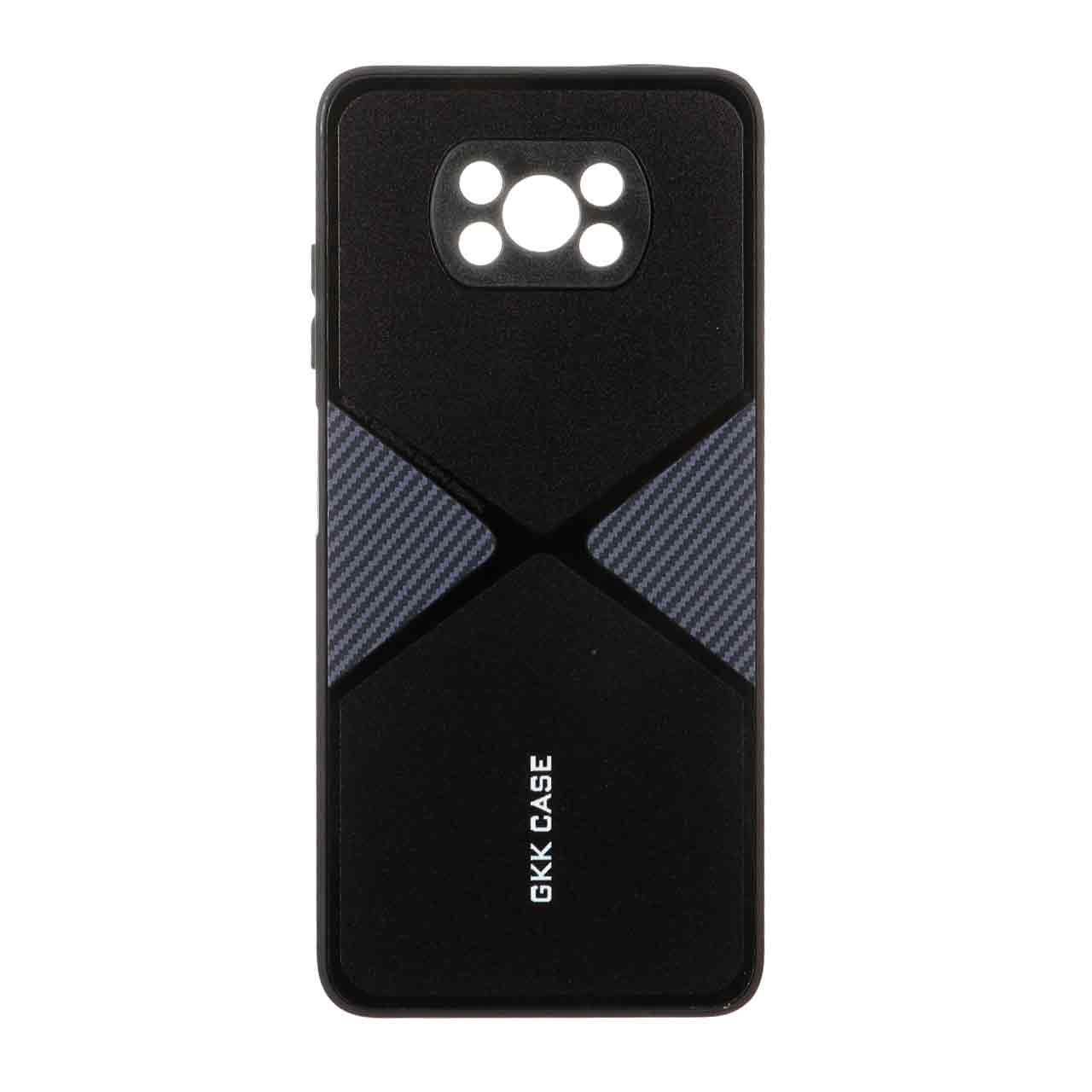 قاب GKK دور براق طرح X محافظ لنزدار Poco X3 / Poco X3 Pro / Poco X3 NFC