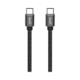 کابل شارژ کنفی ‌USB-C به ‌USB-C بودی مدل Budi DC206TT10B توان 65 وات طول 1 متر